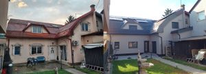 Prije i poslije - fasada, zamjena stolarije, zamjena krovišta, solarni paneli, dizalica topline