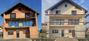 Prije i poslije - fasada, krov i stolarija